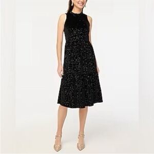 J. Crew Velvet Sparkle Dress